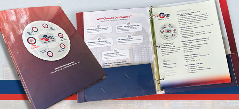 Crafting Professionalism: A Custom 3-Ring Binder Pocket Folder for OneSource PEO